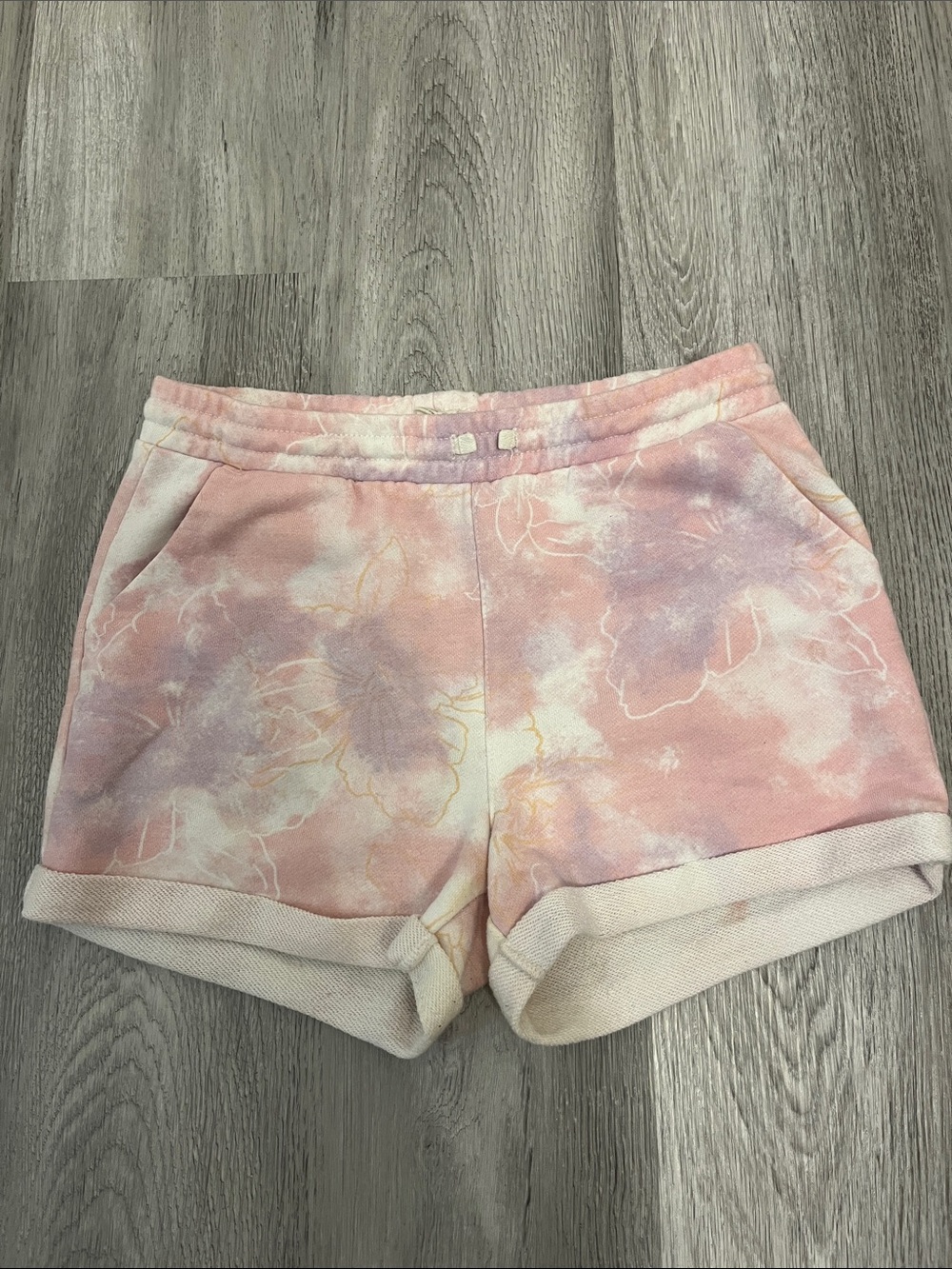 Roxy Tie-Dye Pink & Lavender Women's Lounge Shorts